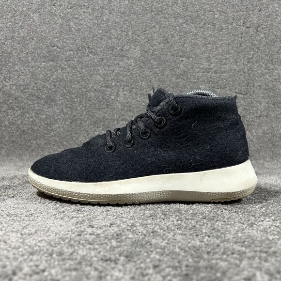 Allbirds WRU Wool Runner Up Mizzle Black Mid Top Running Shoes Women's Size 9 - Picture 5 of 11